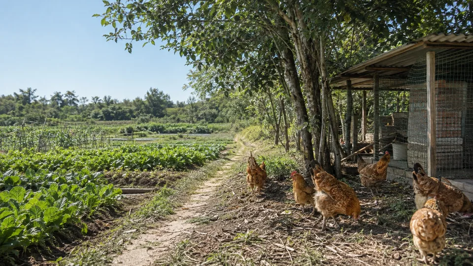 零碳超级农场场景示意，非基地实拍